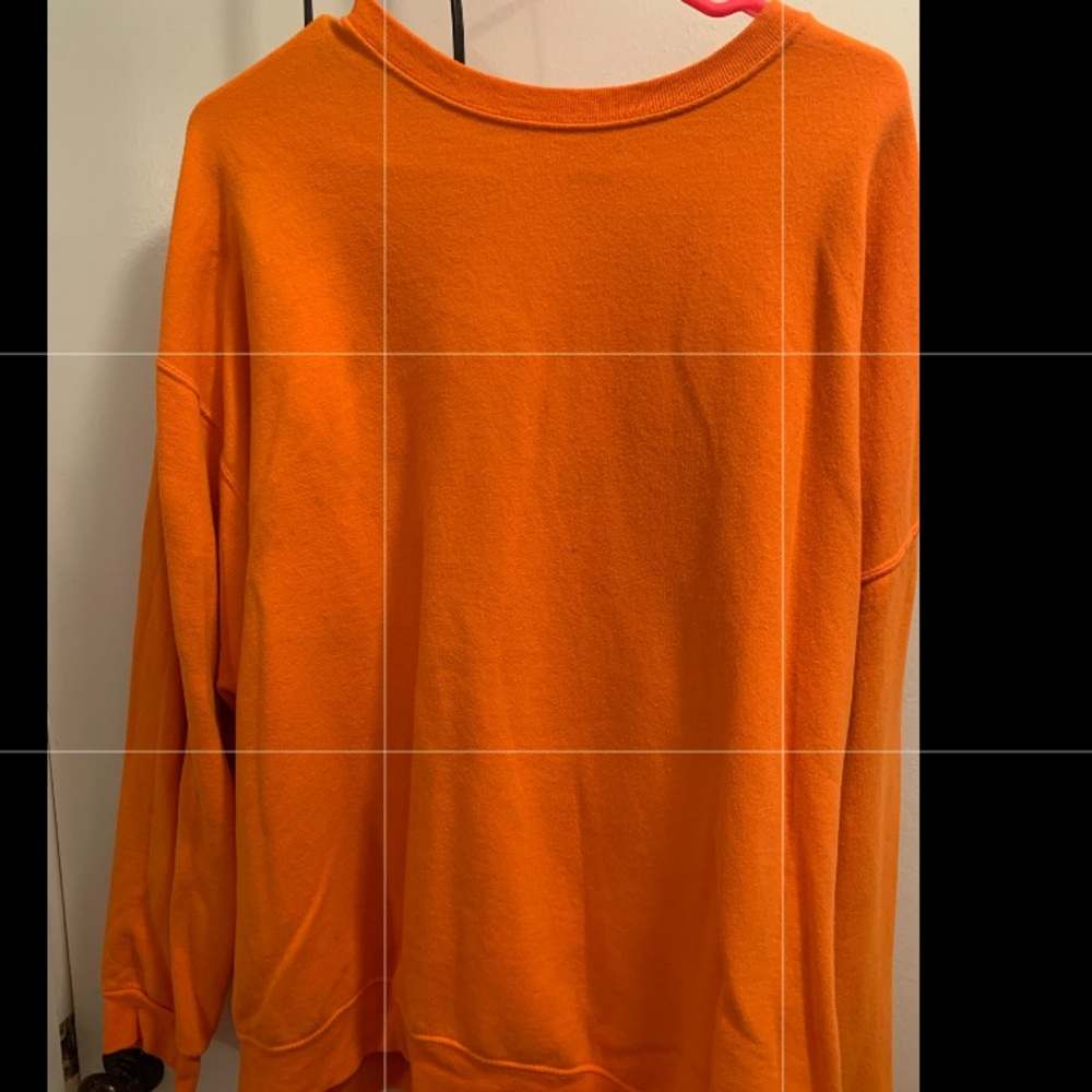 Neon orange sweater